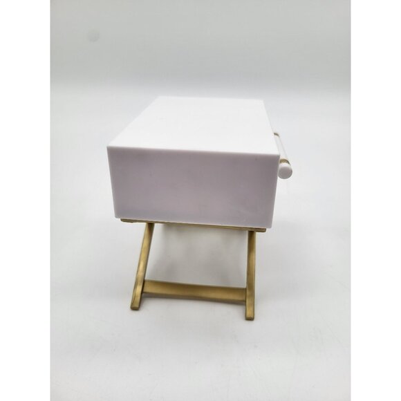 Rainbow High MGA Dollhouse Nightstand End Table Replacement Furniture White Gold - Picture 5 of 10